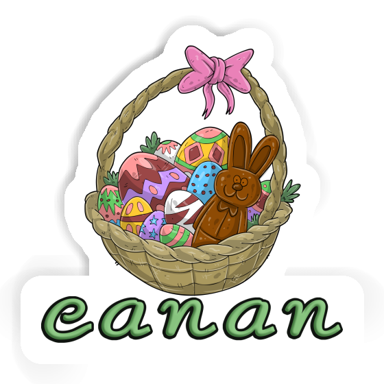 Easter basket Sticker Canan Laptop Image