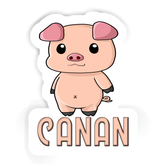 Canan Sticker Piglet Laptop Image