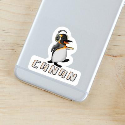 Sticker Canan Music Penguin Notebook Image