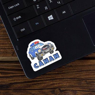 Sticker Canan Police Car Notebook Image