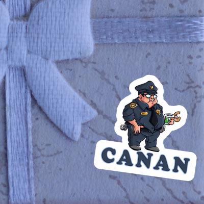 Sticker Police Officer Canan Notebook Image