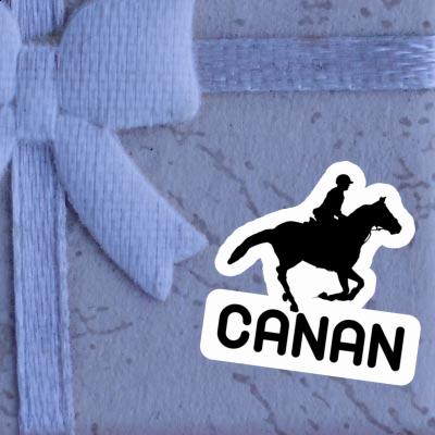 Sticker Horse Rider Canan Laptop Image