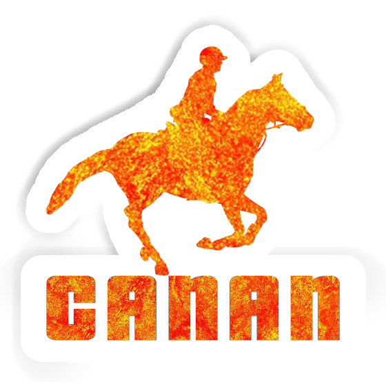 Horse Rider Sticker Canan Laptop Image