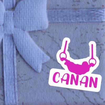 Autocollant Canan Gymnaste aux anneaux Image