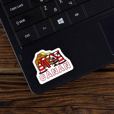 Sticker Road Construction Canan Notebook Image