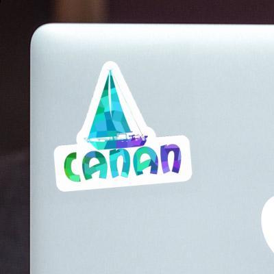 Sticker Canan Sailboat Laptop Image