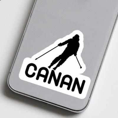 Sticker Canan Skifahrerin Notebook Image