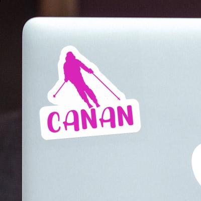 Sticker Skier Canan Laptop Image