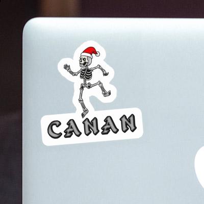 Canan Sticker Christmas Skeleton Gift package Image