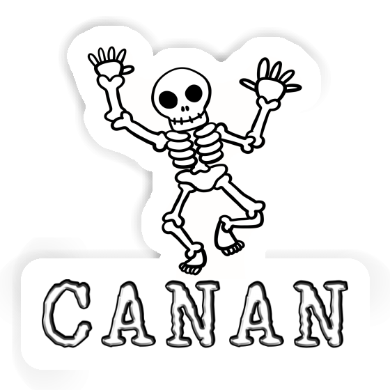 Sticker Canan Skeleton Gift package Image