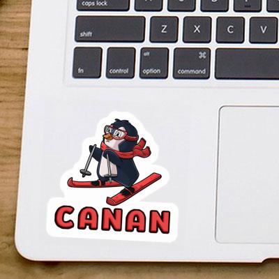 Canan Sticker Skier Laptop Image