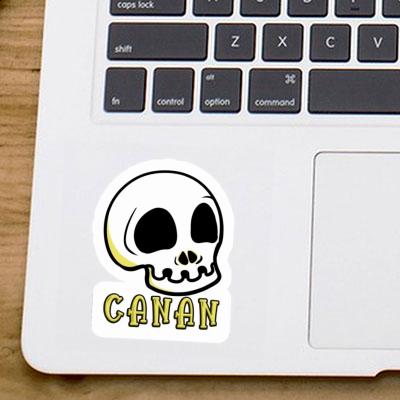 Canan Aufkleber Totenkopf Laptop Image