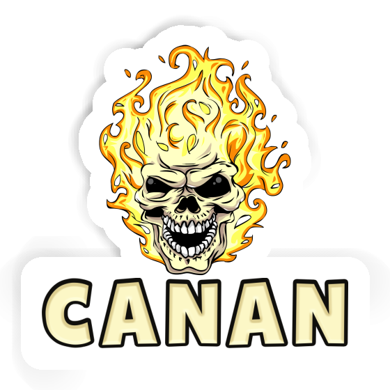 Sticker Canan Skull Notebook Image