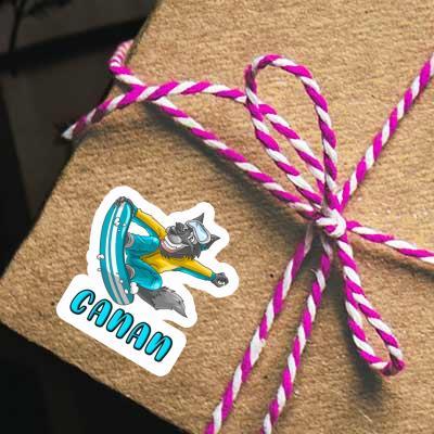 Snowboarder Sticker Canan Gift package Image