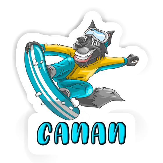 Snowboarder Sticker Canan Gift package Image