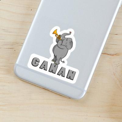 Sticker Canan Trumpet Elephant Gift package Image