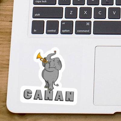 Sticker Canan Trumpet Elephant Gift package Image