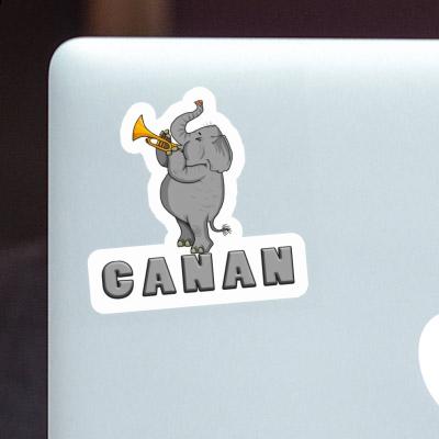 Canan Autocollant Éléphant Laptop Image