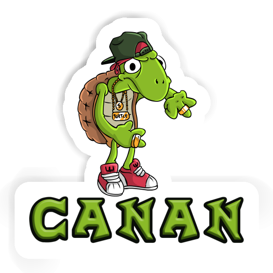 Sticker Hip Hop Turtle Canan Notebook Image