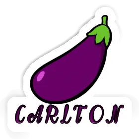 Carlton Sticker Aubergine Image