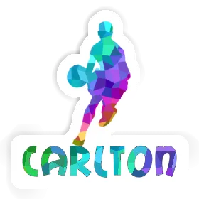 Sticker Carlton Basketball Player Image