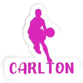 Sticker Carlton Basketball Player Image