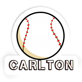 Carlton Sticker Baseball Image