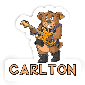 Sticker Guitarist Carlton Image