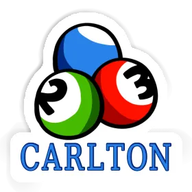 Carlton Sticker Billiard Ball Image