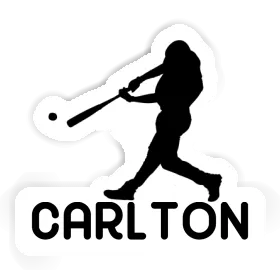 Sticker Carlton Baseball Player Image