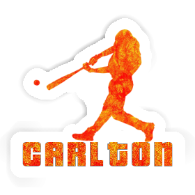 Sticker Carlton Baseball Player Image