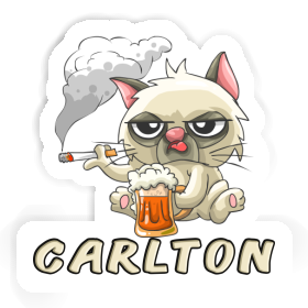 Sticker Carlton Bad Cat Image