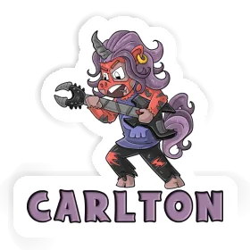 Sticker Carlton Rocking Unicorn Image