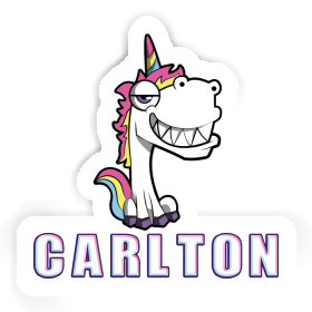 Sticker Grinning Unicorn Carlton Image