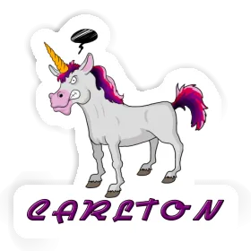 Sticker Carlton Angry Unicorn Image