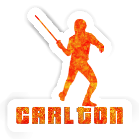 Carlton Sticker Fencer Image