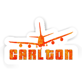 Carlton Sticker Airplane Image