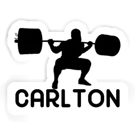 Weightlifter Sticker Carlton Image