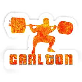 Sticker Carlton Weightlifter Image