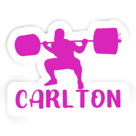 Weightlifter Sticker Carlton Image