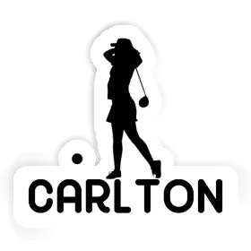 Sticker Carlton Golfer Image