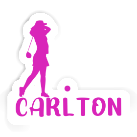 Sticker Golfer Carlton Image