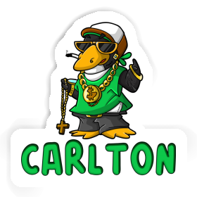 Sticker Carlton Hip Hop Penguin Image