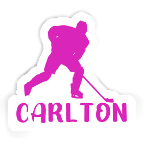 Sticker Carlton Hockey Player Image