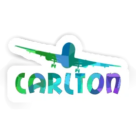 Sticker Airplane Carlton Image