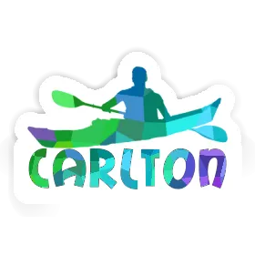 Carlton Sticker Kayaker Image