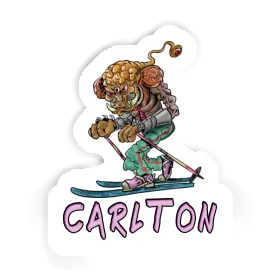 Telemark Skier Sticker Carlton Image