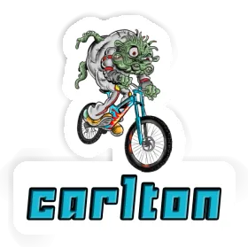 Sticker Downhill Biker Carlton Image