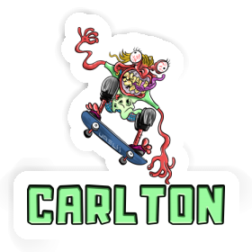 Sticker Carlton Skateboarder Image