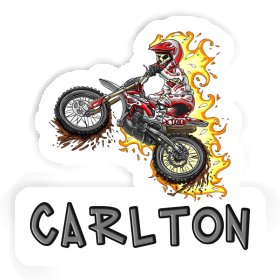 Dirt Biker Sticker Carlton Image